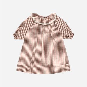Rylee + Cru Girl's Nightgown || Brick Gingham